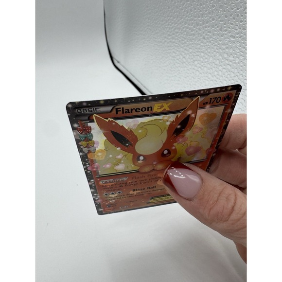 Pokemon TCG Flareon EX RC6-32 Generations Radiant Collection LP Eevvee Jolteon - Picture 9 of 16